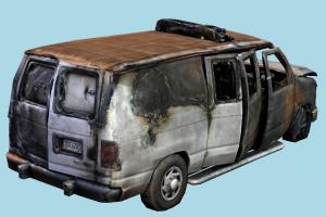 Burned Van